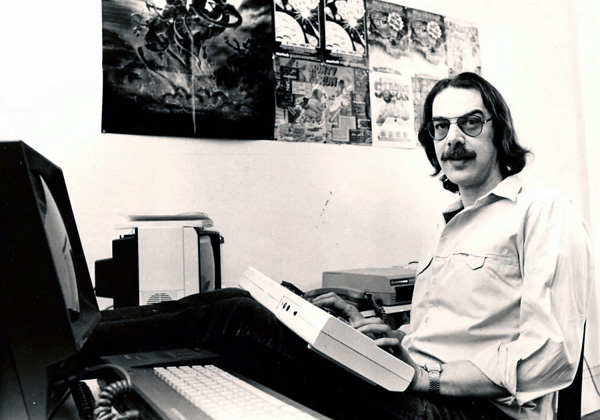 SID composer Rob Hubbard in the mid-1980s